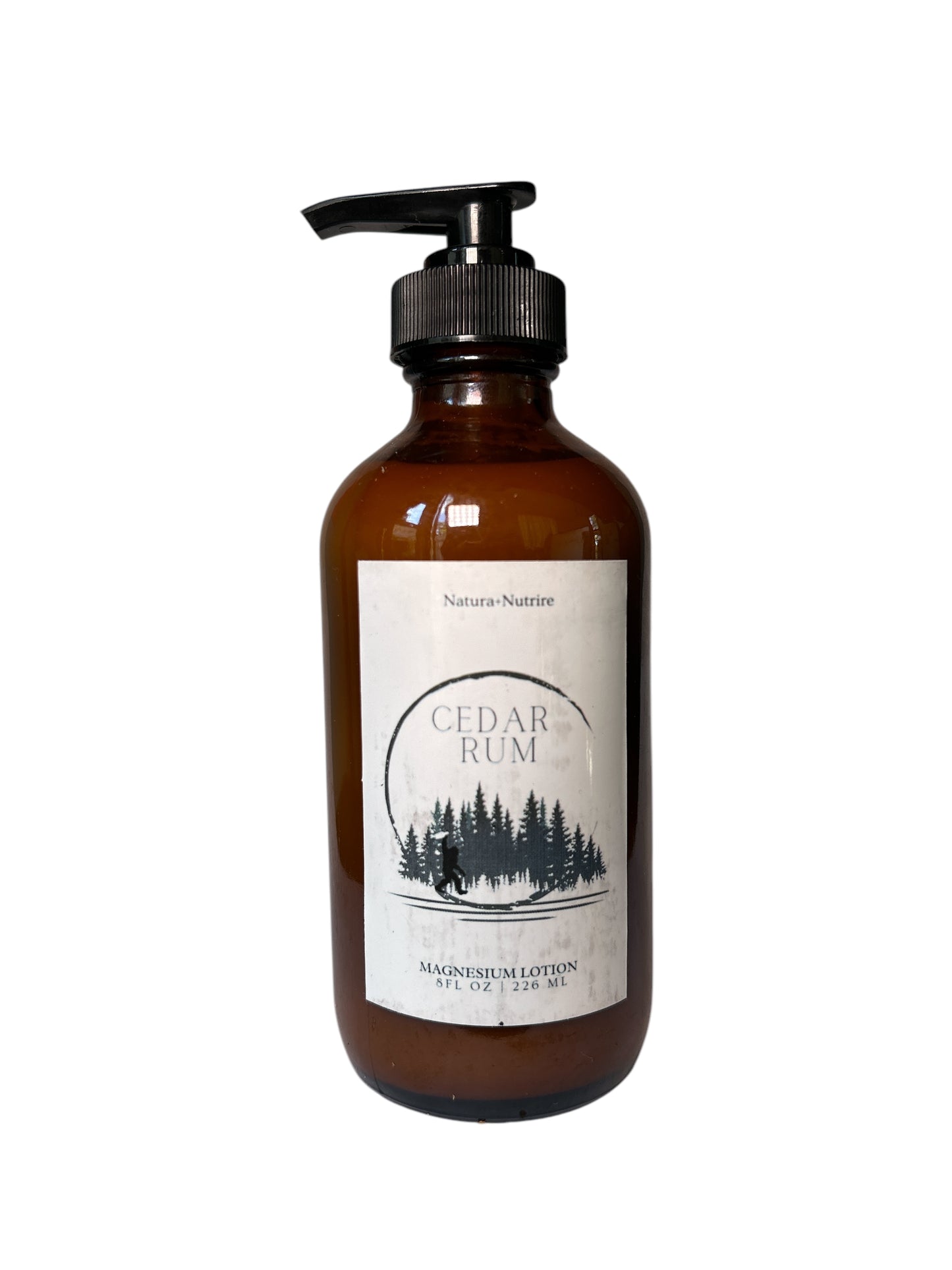 Cedar Rum Magnesium Lotion | Hydrating Muscle Relief with Woodsy Scent