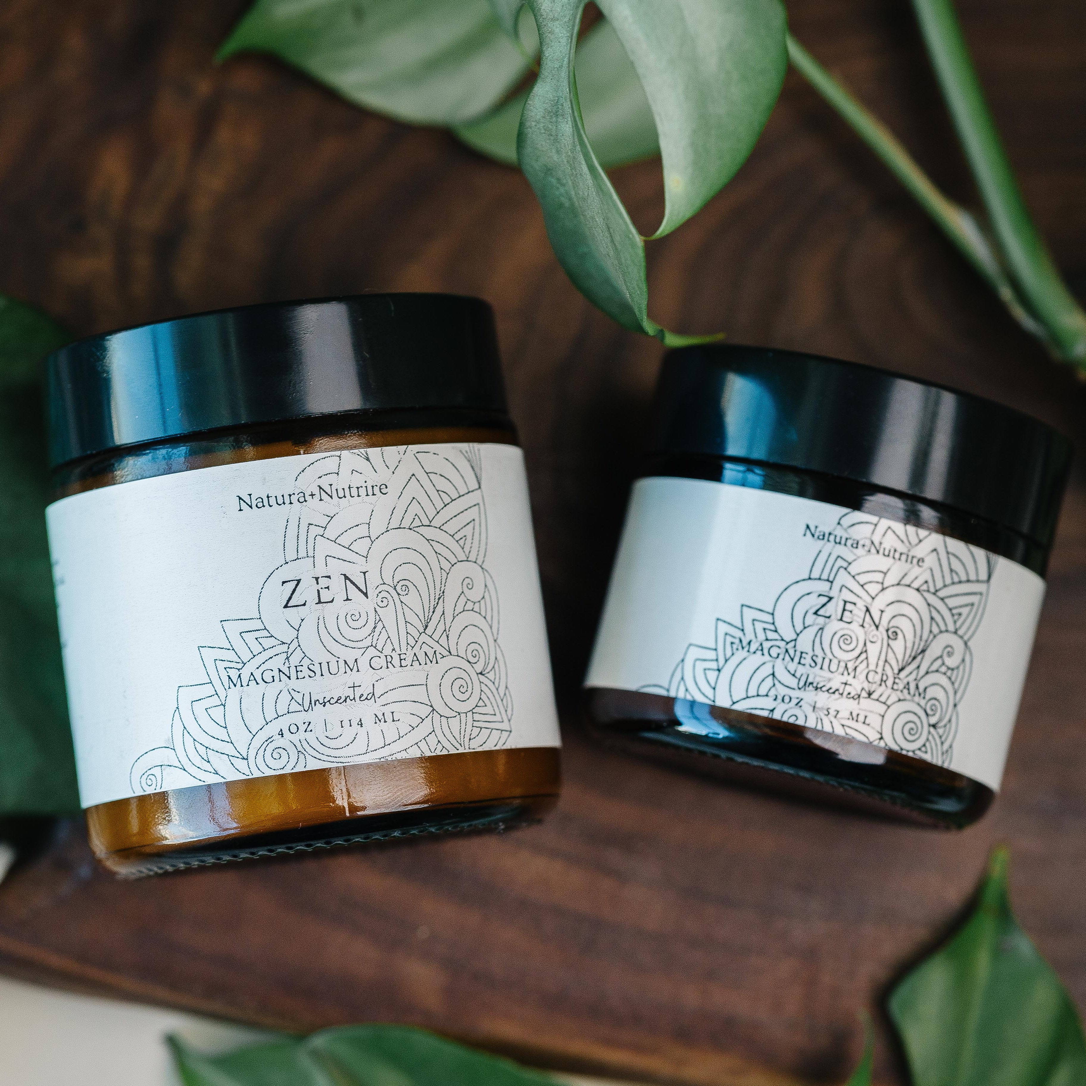 Zen Magnesium Cream (Unscented) | Fragrance-Free Skin Relief