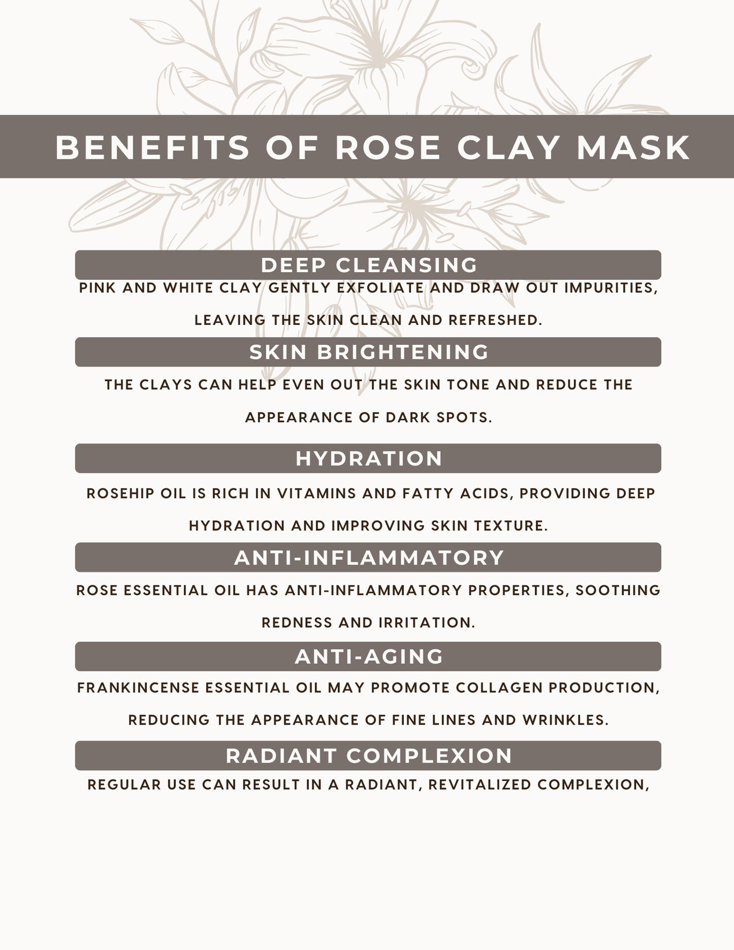 Rose Renewal Mask - Natura Nutrire Botanical Skincare