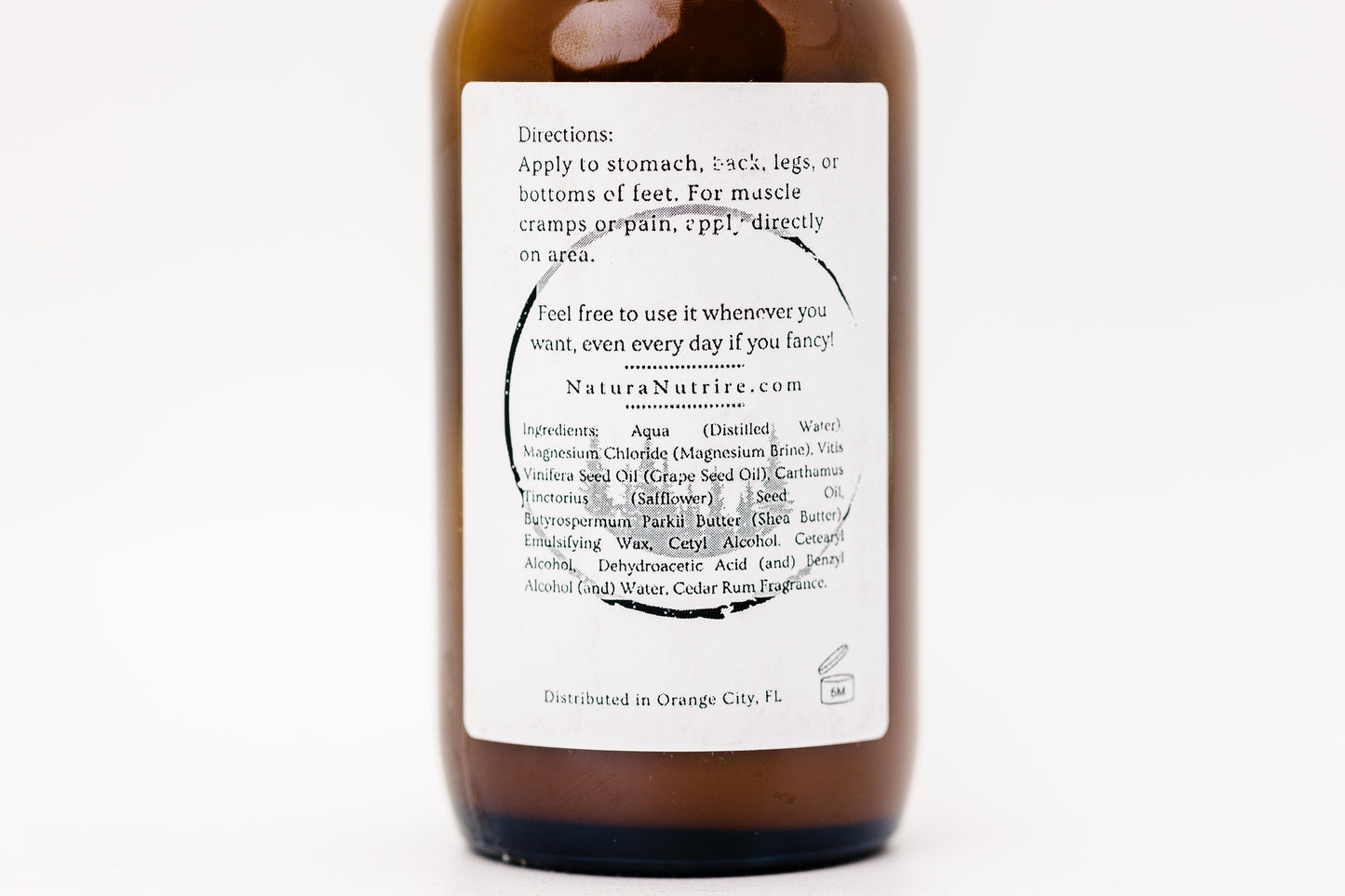 Cedar Rum Magnesium Lotion | Nourish & Relax Your Skin