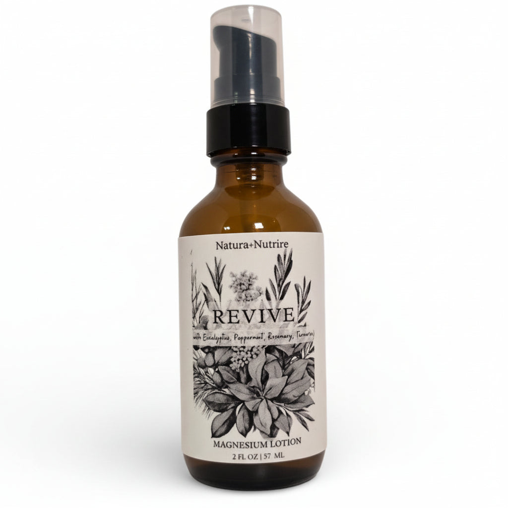 Brown spray bottle with a label on a white background