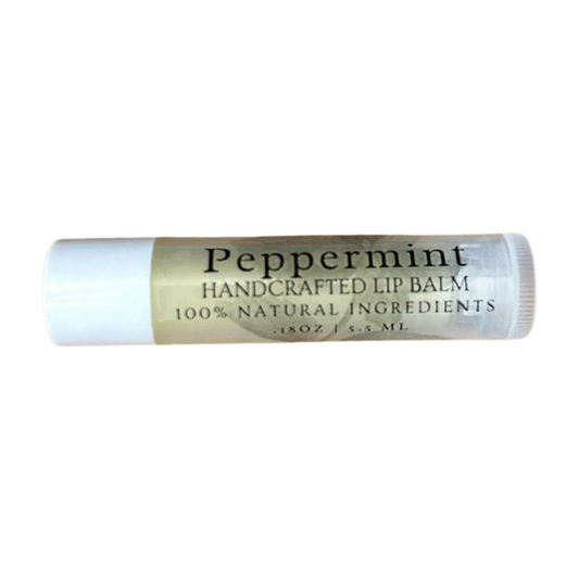 All Natural Peppermint Lip Balm - Extra moisturizing & healing