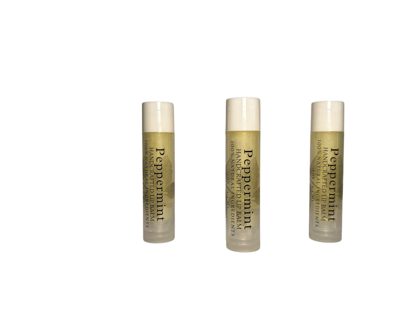 All Natural Peppermint Lip Balm - Extra moisturizing & healing