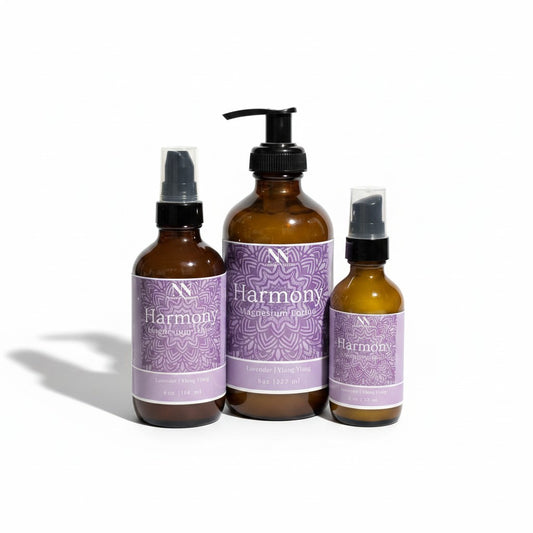 Harmony Magnesium Lotion – Lavender & Ylang Ylang Sleep Support & Anti-Stress