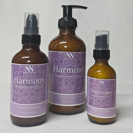 Harmony Magnesium Lotion – Lavender & Ylang Ylang Sleep Support & Anti-Stress