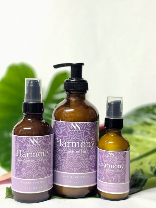 Harmony Magnesium Lotion – Lavender & Ylang Ylang Sleep Support & Anti-Stress