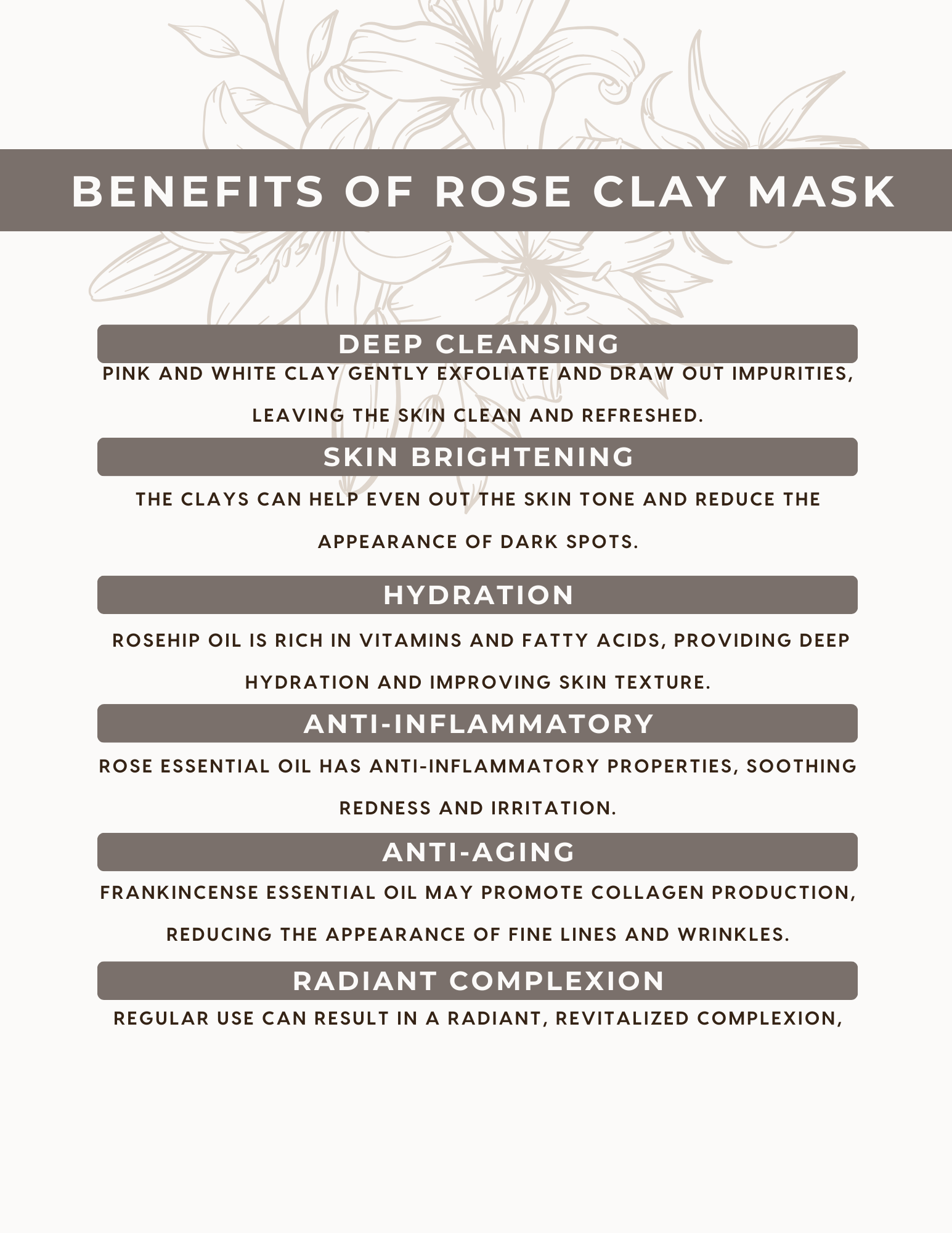 Bentonite Clay + Rose Face Mask – Canary